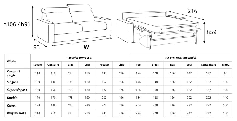 Slumbersofa Grandiose space saving sofa bed Spaceman