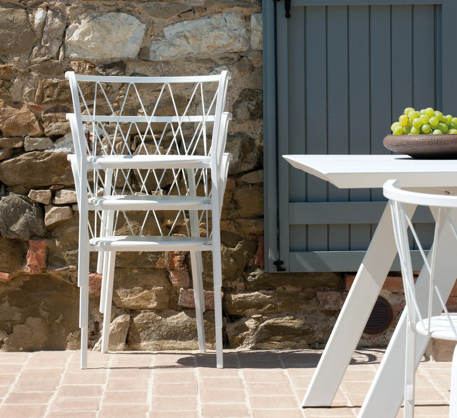 Spaceman Outdoor Furniture Singapore - Lattice Outdoor Dining Chairs - Luxury Balcony Furniture