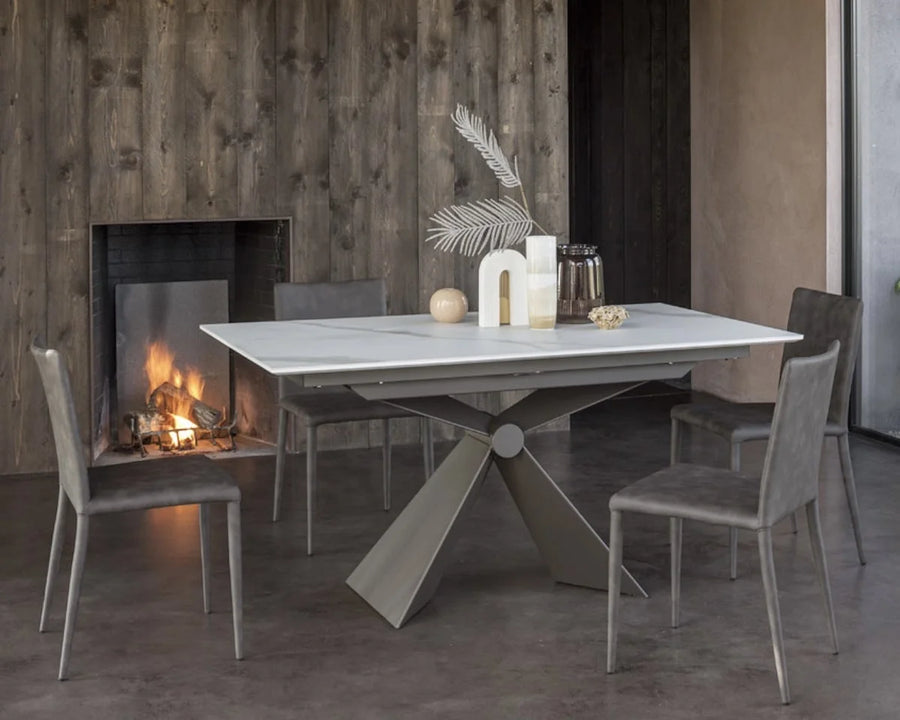 Converge Expand - Ceramic Extending Dining Table Set - Space Saving Dining Tables - Spaceman Singapore