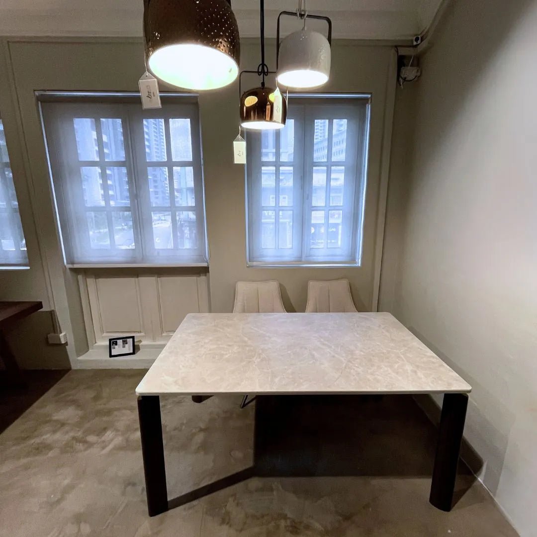 Dining table - EX - DISPLAY Orb 160 - Minimalist Extending Dining Table 10% OFF - Spaceman