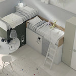 - Pandora - Kids/ Teens Loft Bed and Wardrobe - Spaceman