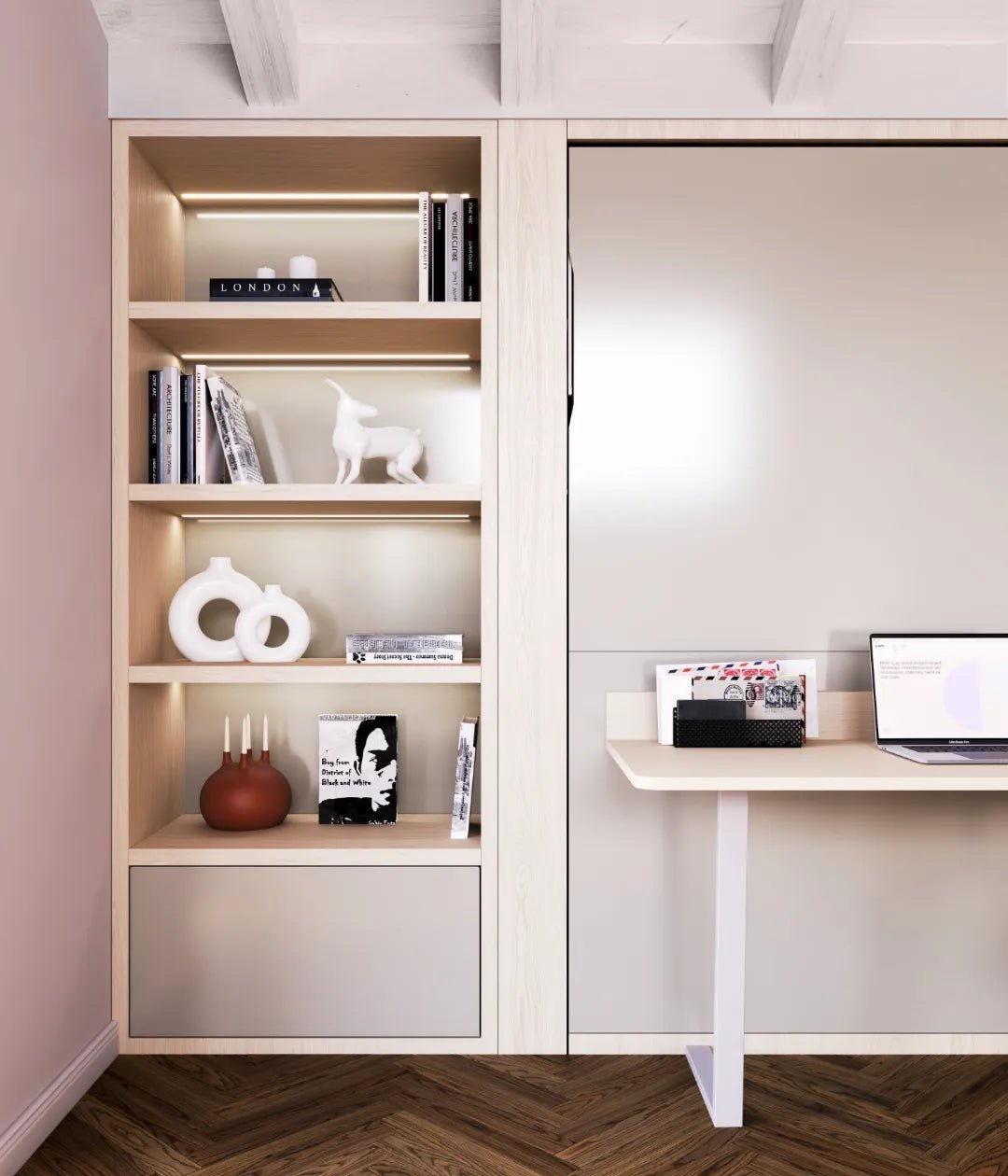 Transforming beds - Slumberdesk - Murphy bed and Work Desk Combined - Spaceman