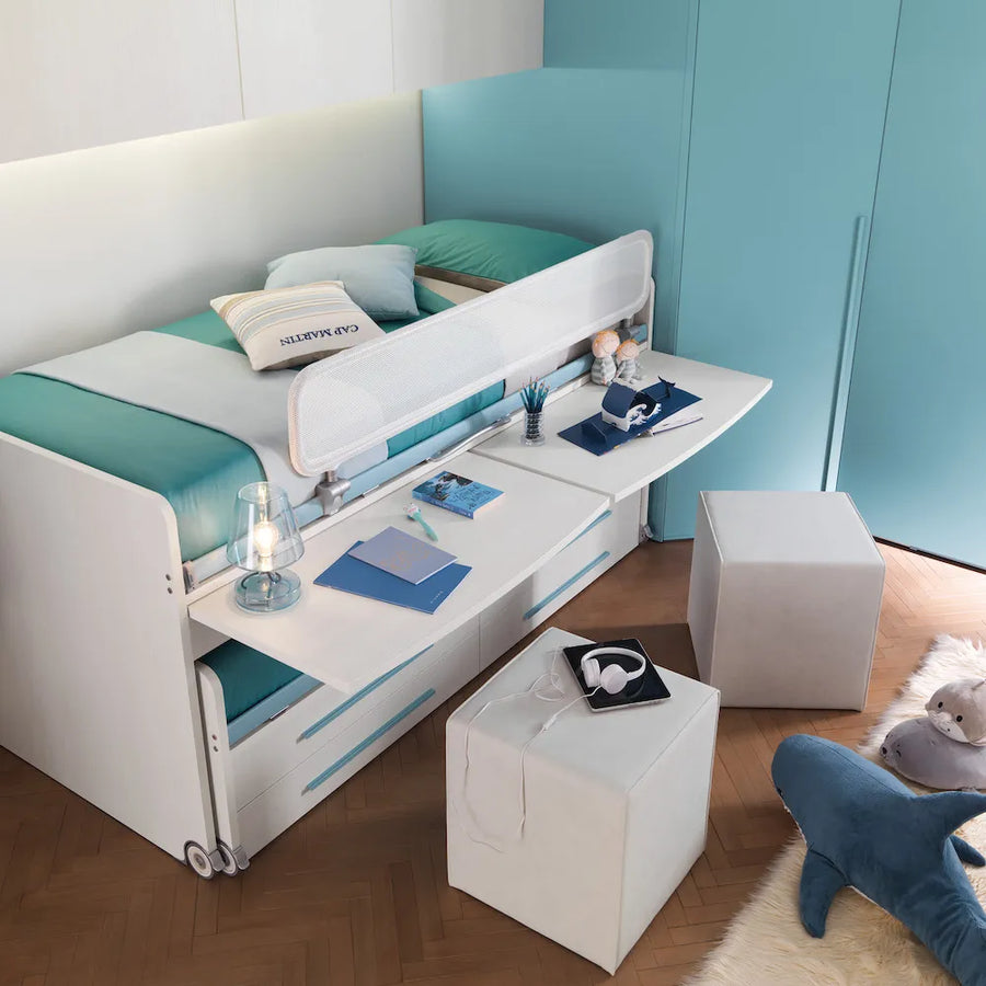 Cascade-Kids and Teens bunk Beds With Desk-Space Saving Beds-Spaceman Singapore