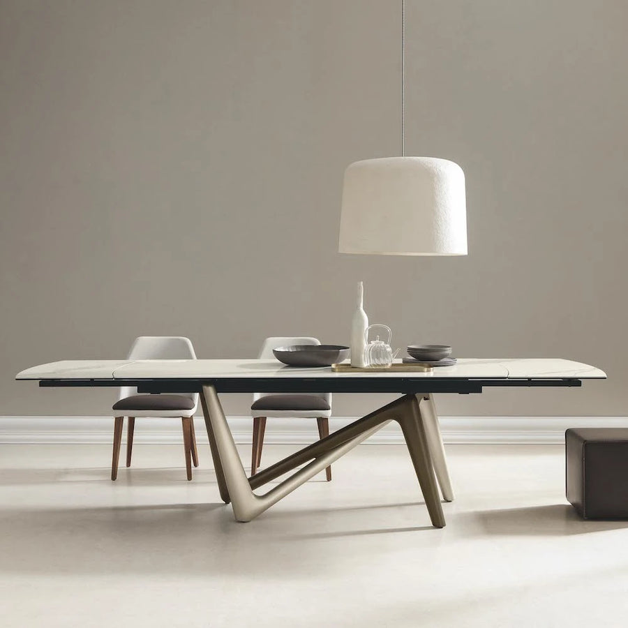 Interlace - Extendable Ceramic Dining Table - Space Saving Tables - Spaceman Singapore