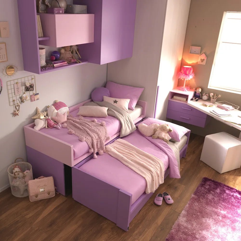 - Gemini - Kids/ Teens Bunk Beds with Drawers - Spaceman