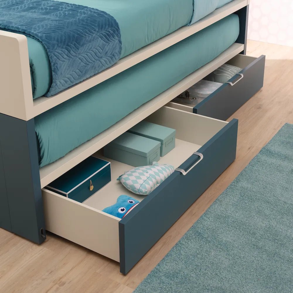 - Gemini - Kids/ Teens Bunk Beds with Drawers - Spaceman