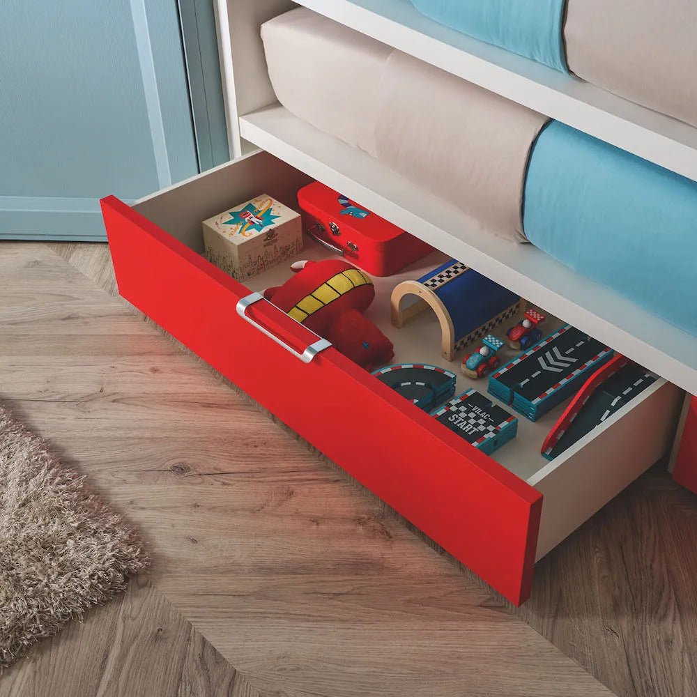 - Gemini - Kids/ Teens Bunk Beds with Drawers - Spaceman