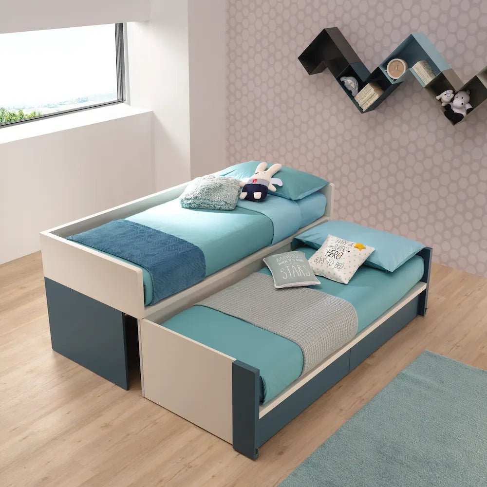 - Gemini - Kids/ Teens Bunk Beds with Drawers - Spaceman