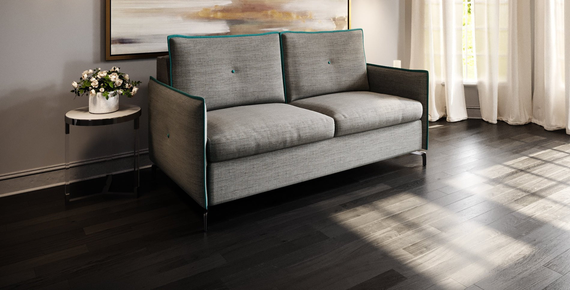 Queen sofa bed - Slumbersofa Highback with add on chaise
