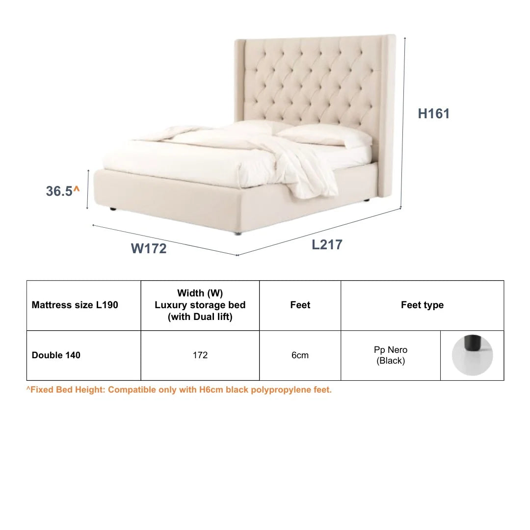 Dimensions of Slumberstore Elite Double (Ex-display)