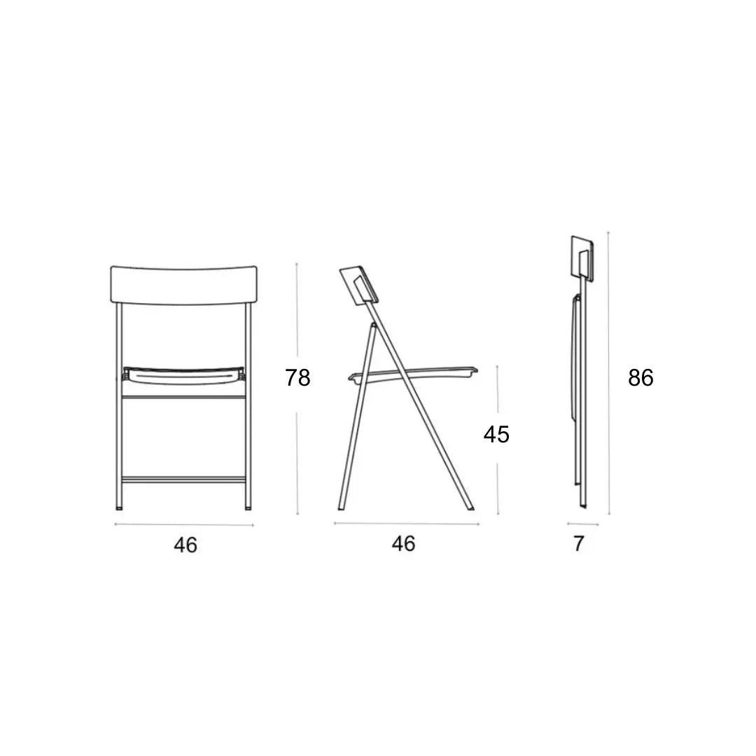 Dimensions of Linea chair