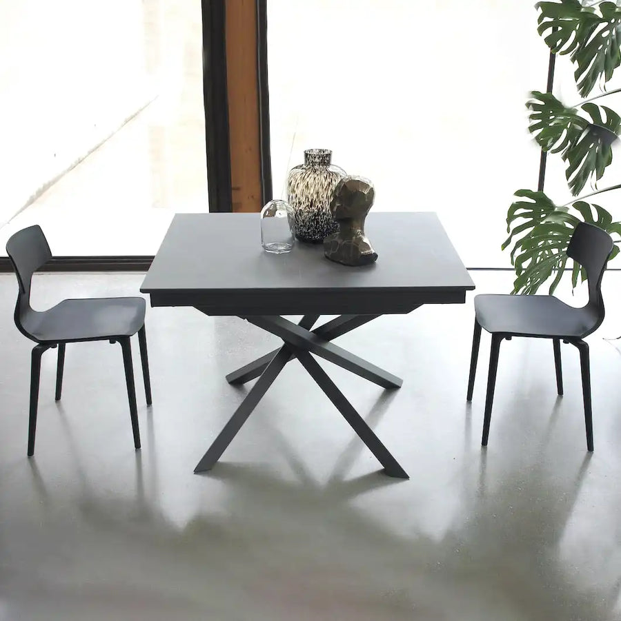 Compatta extending dining table - Space saving dining tables - Spaceman Singapore - Featuring Compatta with matte ceramic top