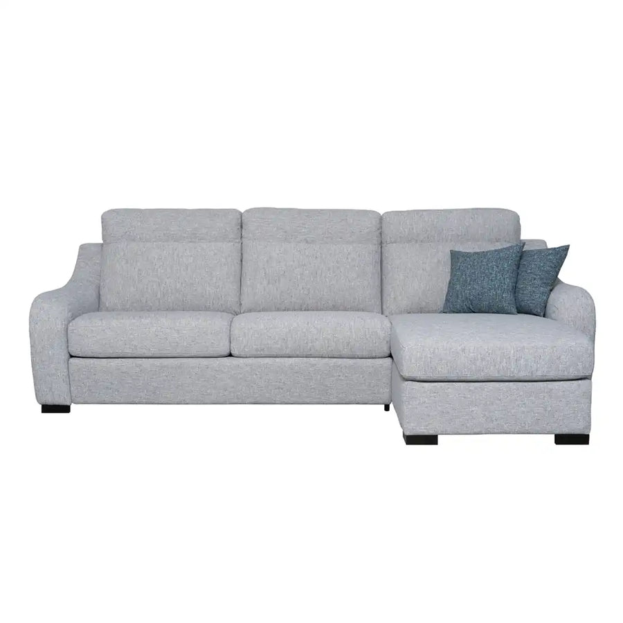Slumbersofa Apex - high backrest sofa bed with charming curved arms