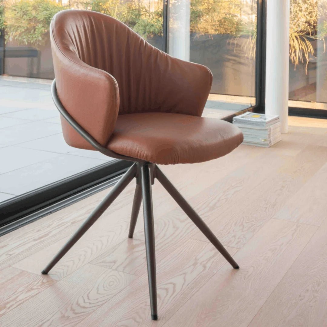 Chairs - Arc - Luxurious Swivel Dining Chairs - Spaceman