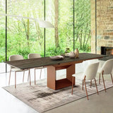 Dining table - Arco - Opulent Extending Ceramic Dining Table - Spaceman