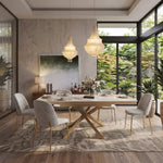 Dining table - Compatta 2026 - Intertwined Extendable Dining Table - Spaceman