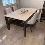 Dining table - EX - DISPLAY Orb 160 - Minimalist Extending Dining Table 10% OFF - Spaceman