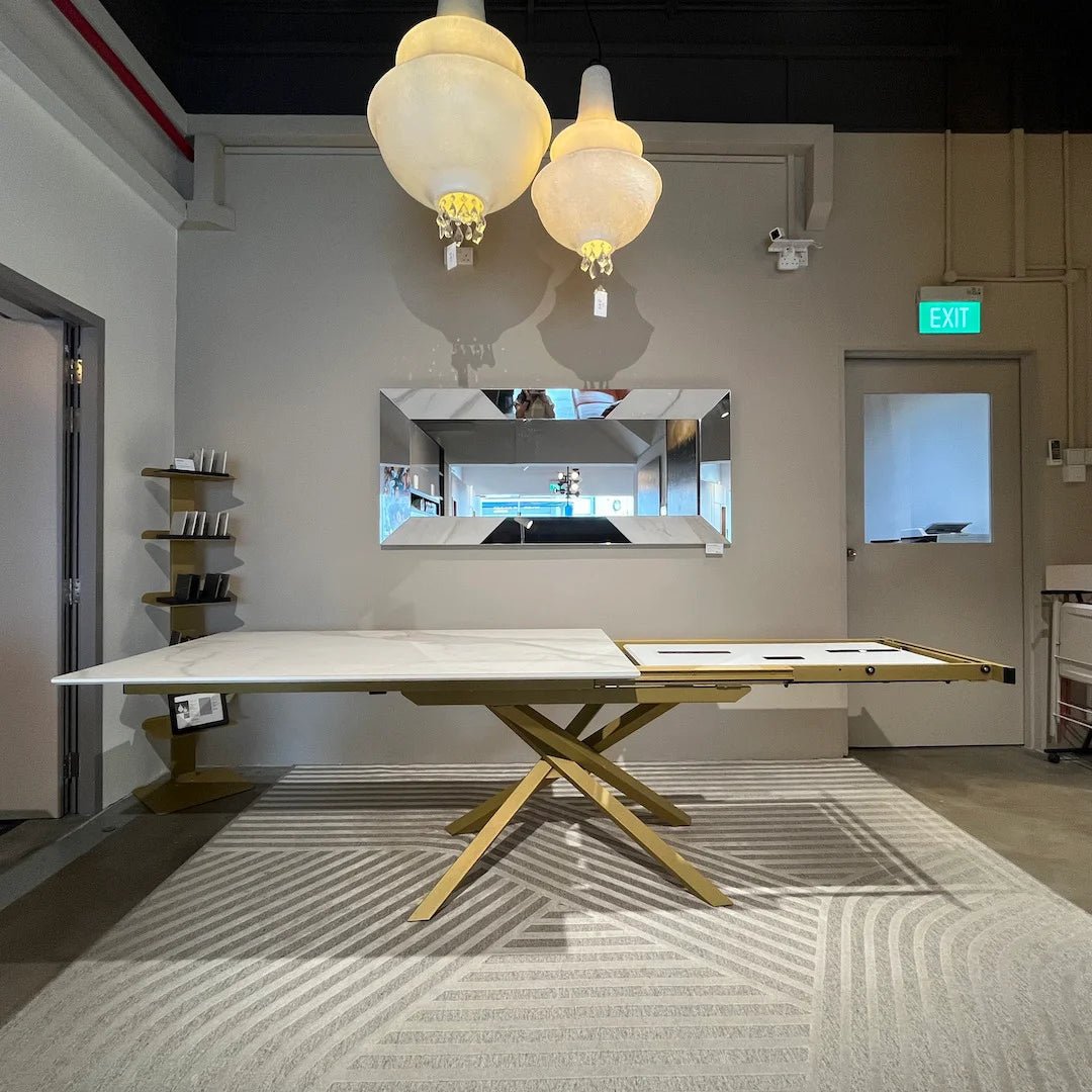 Dining table - EX-DISPLAY SALE 10% OFF - Compatta - Intertwined Extendable Dining Table - Spaceman