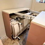 Dining table - EX - DISPLAY SALE 15% OFF - Mammoth 90cm + Trolley + 6 Zara Chairs - Spaceman