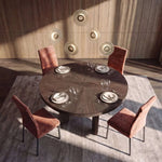 Dining table - Fiore - Round expanding dining table on both length and width - Spaceman
