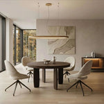Dining table - Fiore - Round expanding dining table on both length and width - Spaceman