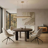 Dining table - Fiore - Round expanding dining table on both length and width - Spaceman