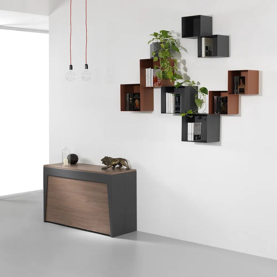 Mammoth Console Dining Table with Hidden Chairs Spaceman