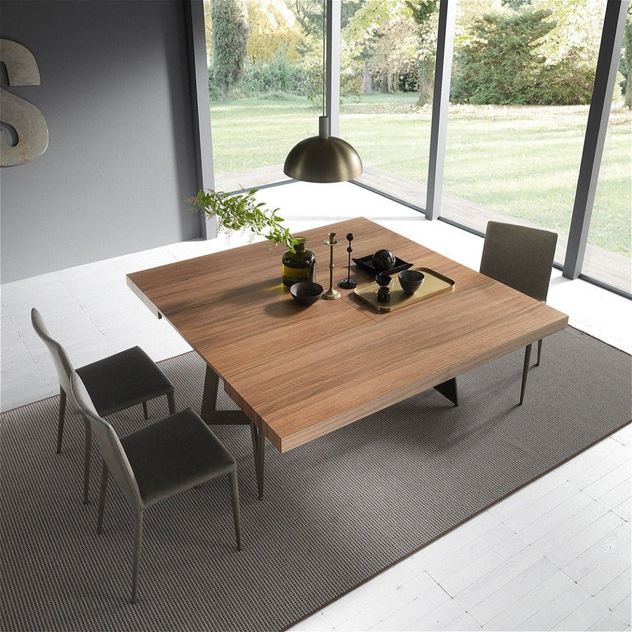 Piazza Extending Table - Rectangle Closed Square Extended – Spaceman