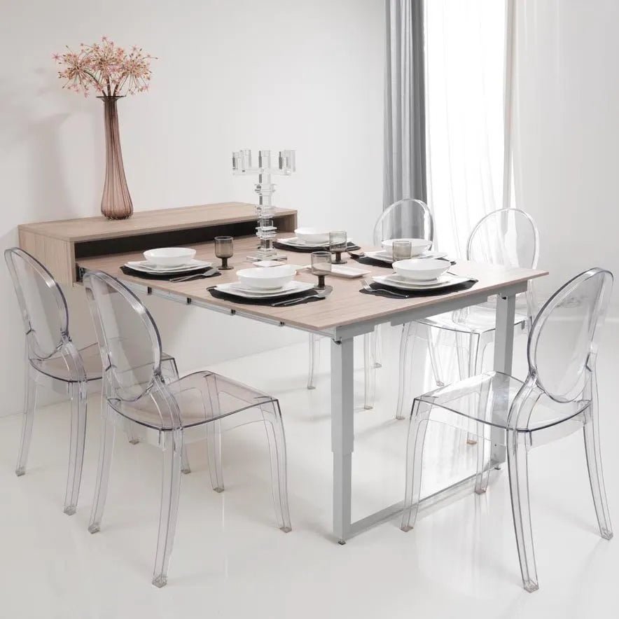 Secret Hidden WallMounted PullOut Table Spaceman