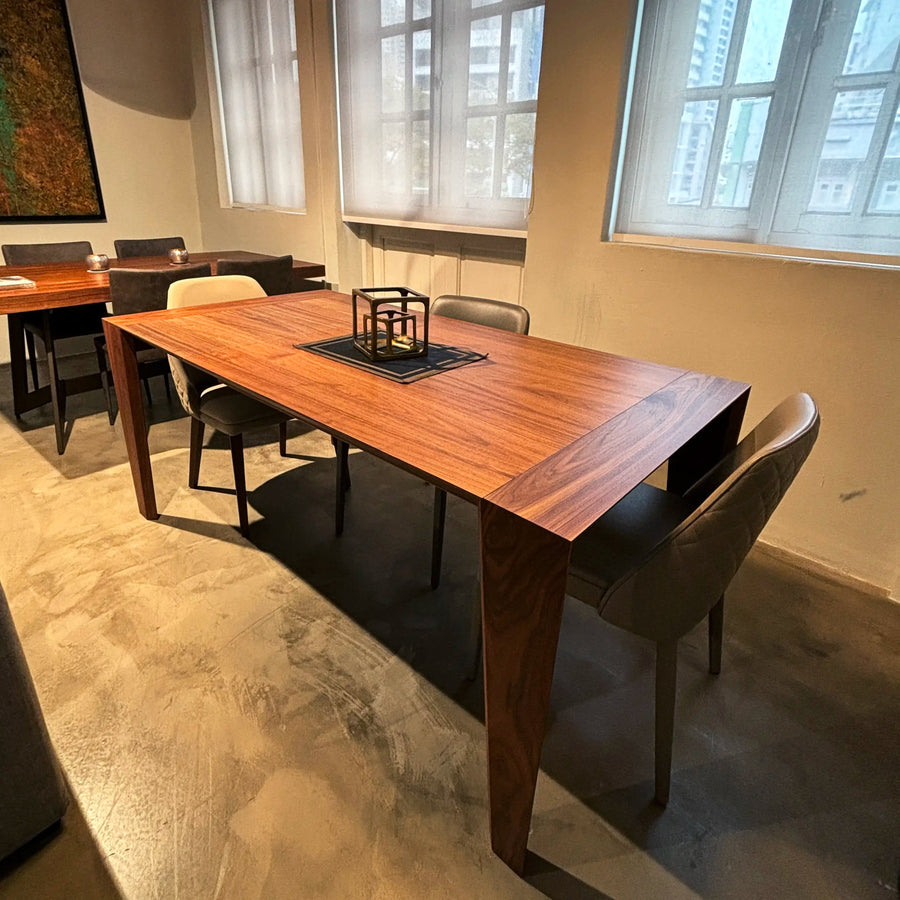 Splendour wooden extending dining table EXDISPLAY 15 OFF Spaceman