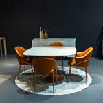 Dining table - Tulip Oval - Barrel Expanding Dining Table - Spaceman