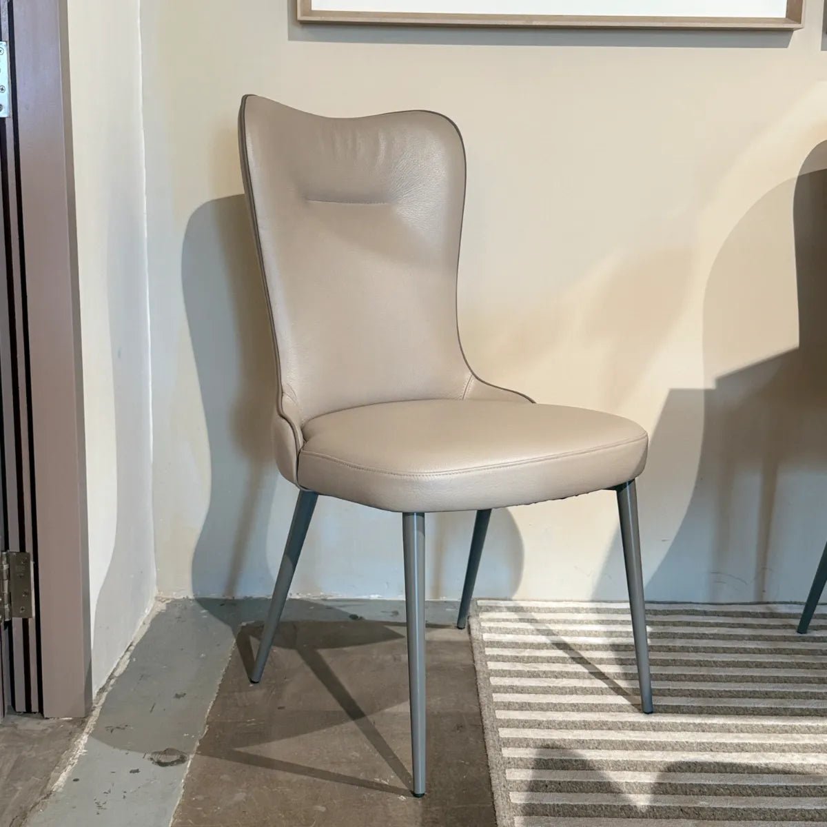  - EX - DISPLAY 25% + 15% OFF - Mickey Leather Dining Chairs - Spaceman