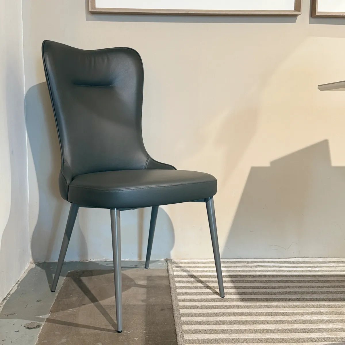  - EX - DISPLAY 25% + 15% OFF - Mickey Leather Dining Chairs - Spaceman