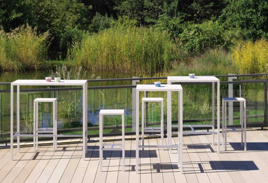 Outdoor Nesting Bar Table Huddle Perfect for Balconies Spaceman