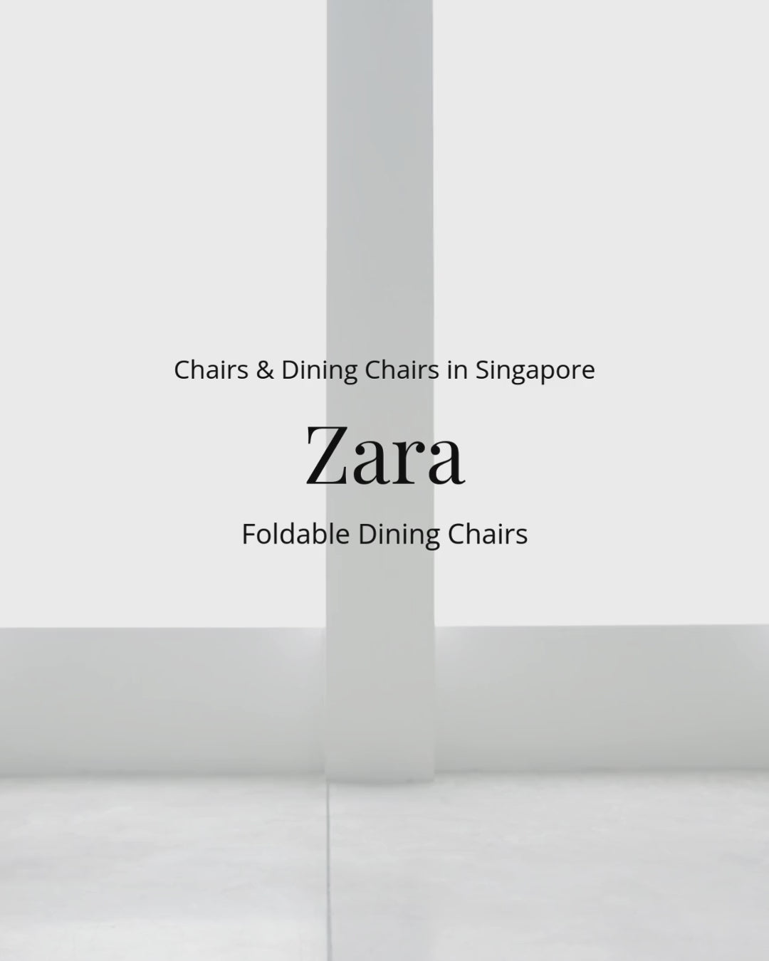 Zara foldable dining chair opening and closing 