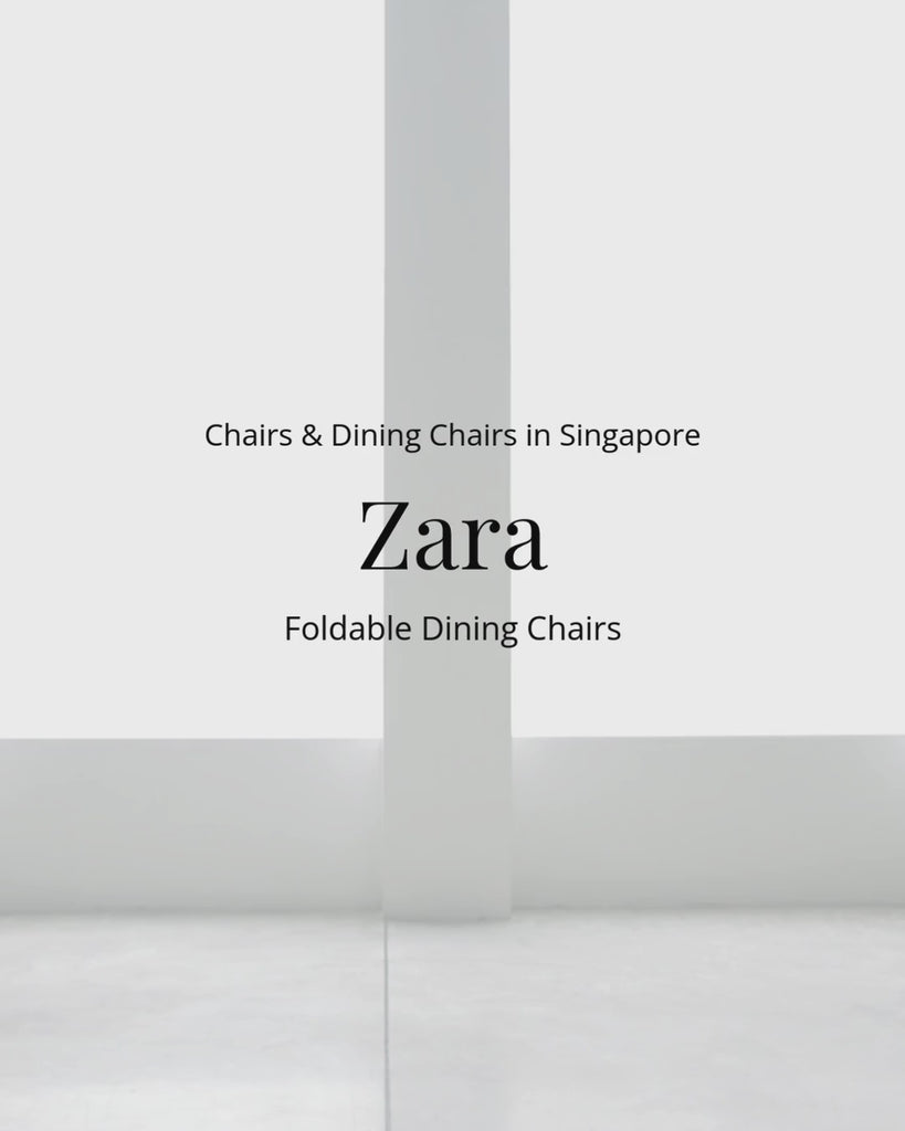 Zara foldable dining chair opening and closing 