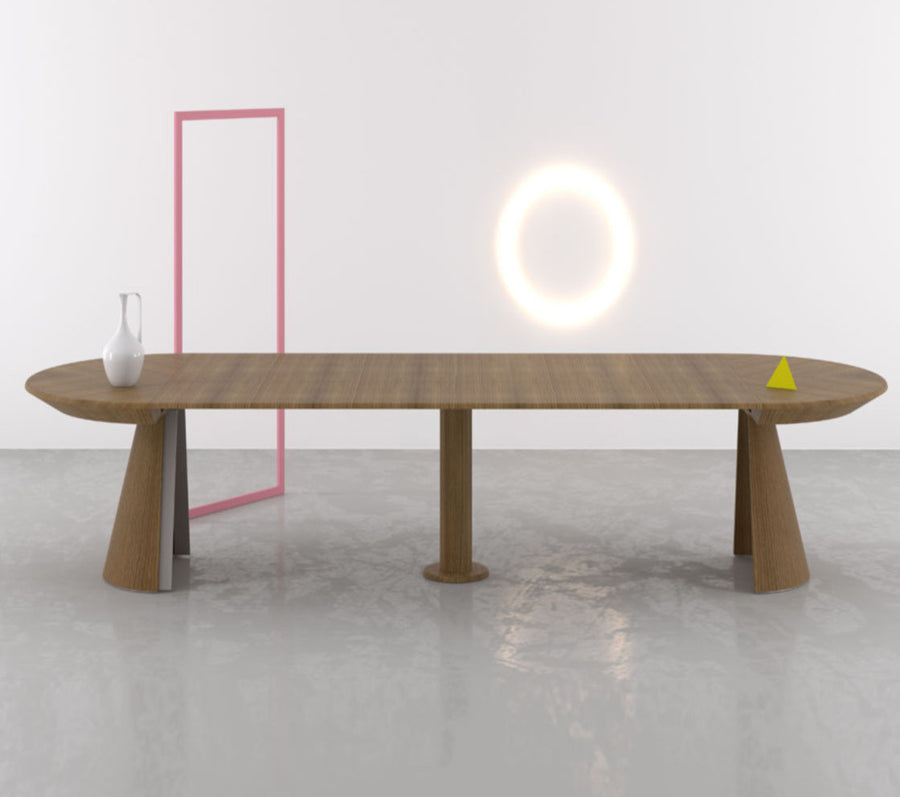 Ellipse - Extendable Oval Shaped Dining Table - Space Saving Dining Tables - Spaceman Singapore Video