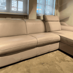 Sofa bed - EX - DISPLAY SALE 15% + 50% OFF - Slumbersofa Highback with chaise lounge - Real Mattress Sofa Bed with Adjustable Headrests - Spaceman