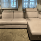 Sofa bed - EX - DISPLAY SALE MORE THAN 25% OFF - Slumbersofa Highback with chaise lounge - Real Mattress Sofa Bed with Adjustable Headrests - Spaceman