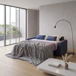 Sofa bed - Slumbersofa Apex - High Backrest Sofa Bed with Real Mattress - Spaceman