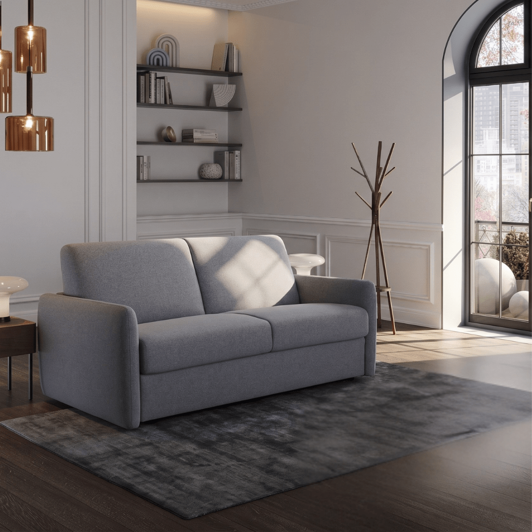 Sofa-bed - Slumbersofa Aria - Real Mattress Sofa Bed in Minimalist Design - Spaceman