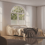 Sofa bed - Slumbersofa Aureola - Curvaceous Sofa Bed with Real Mattress - Spaceman