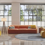 Sofa bed - Slumbersofa Aureola - Curvaceous Sofa Bed with Real Mattress - Spaceman