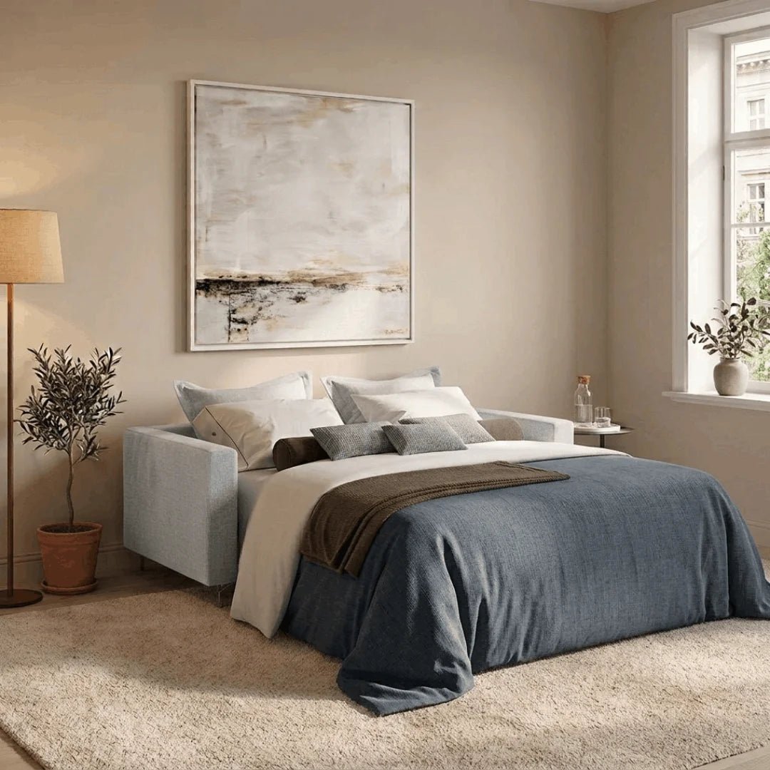 Sofa bed - Slumbersofa Embrace - Sumptuous Sofa Bed With Feather Cushions - Spaceman