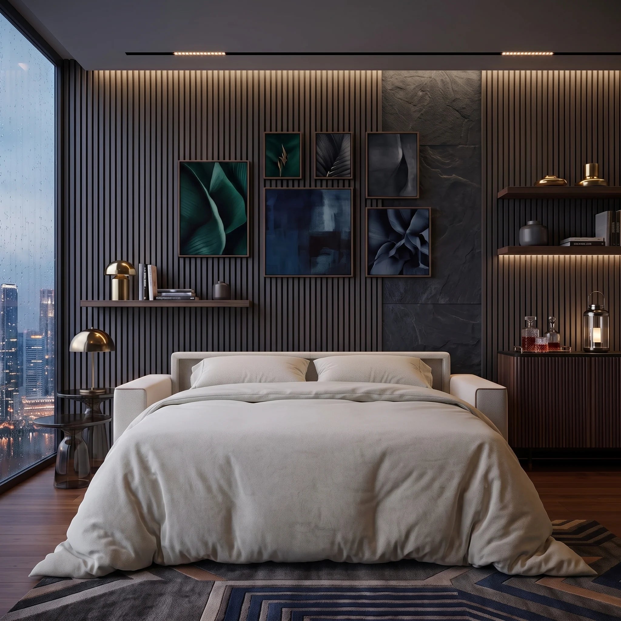 Sofa bed - Slumbersofa Enigma - Customisable Real Mattress Sofa Bed - Spaceman