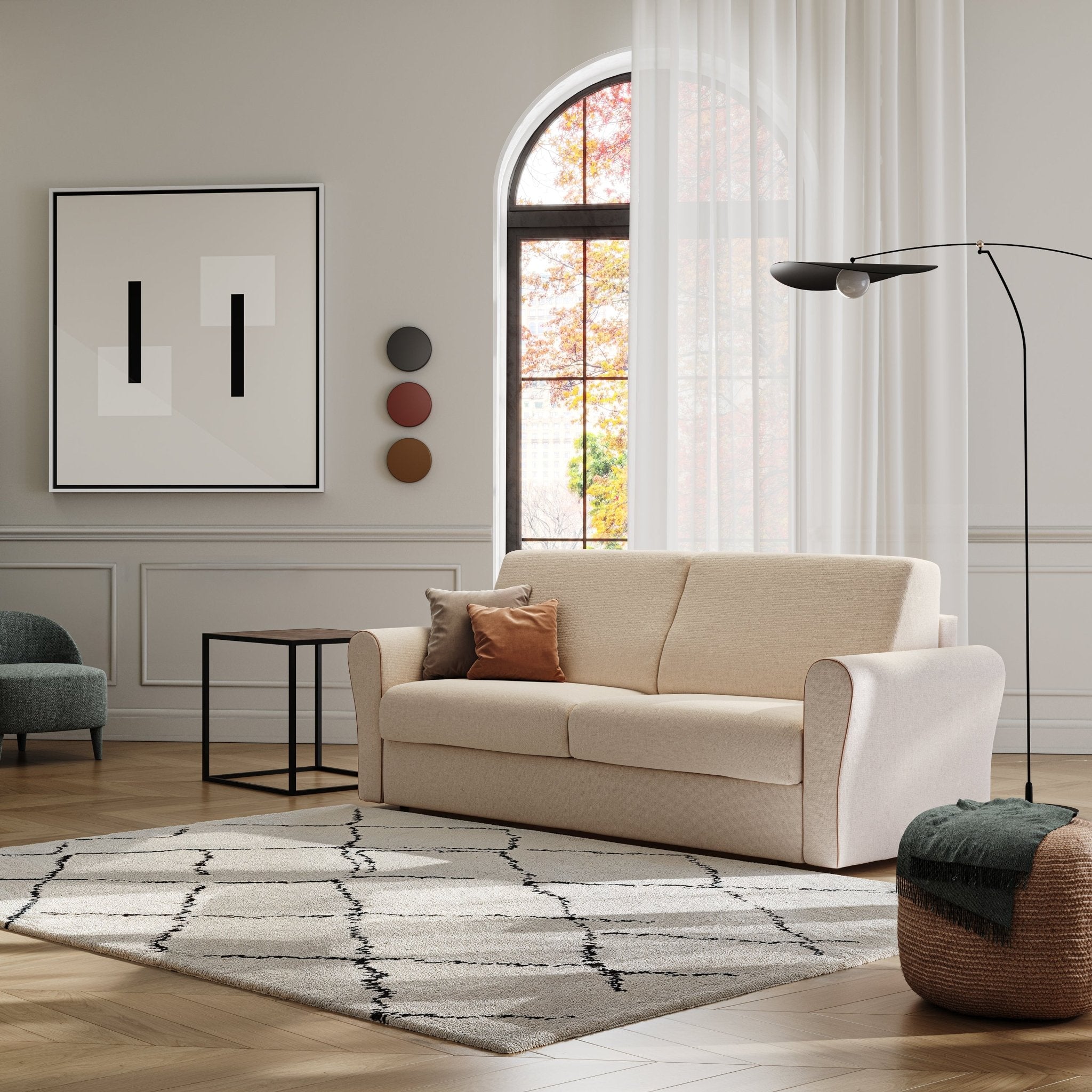 Sofa bed - Slumbersofa Enigma - Customisable Real Mattress Sofa Bed - Spaceman