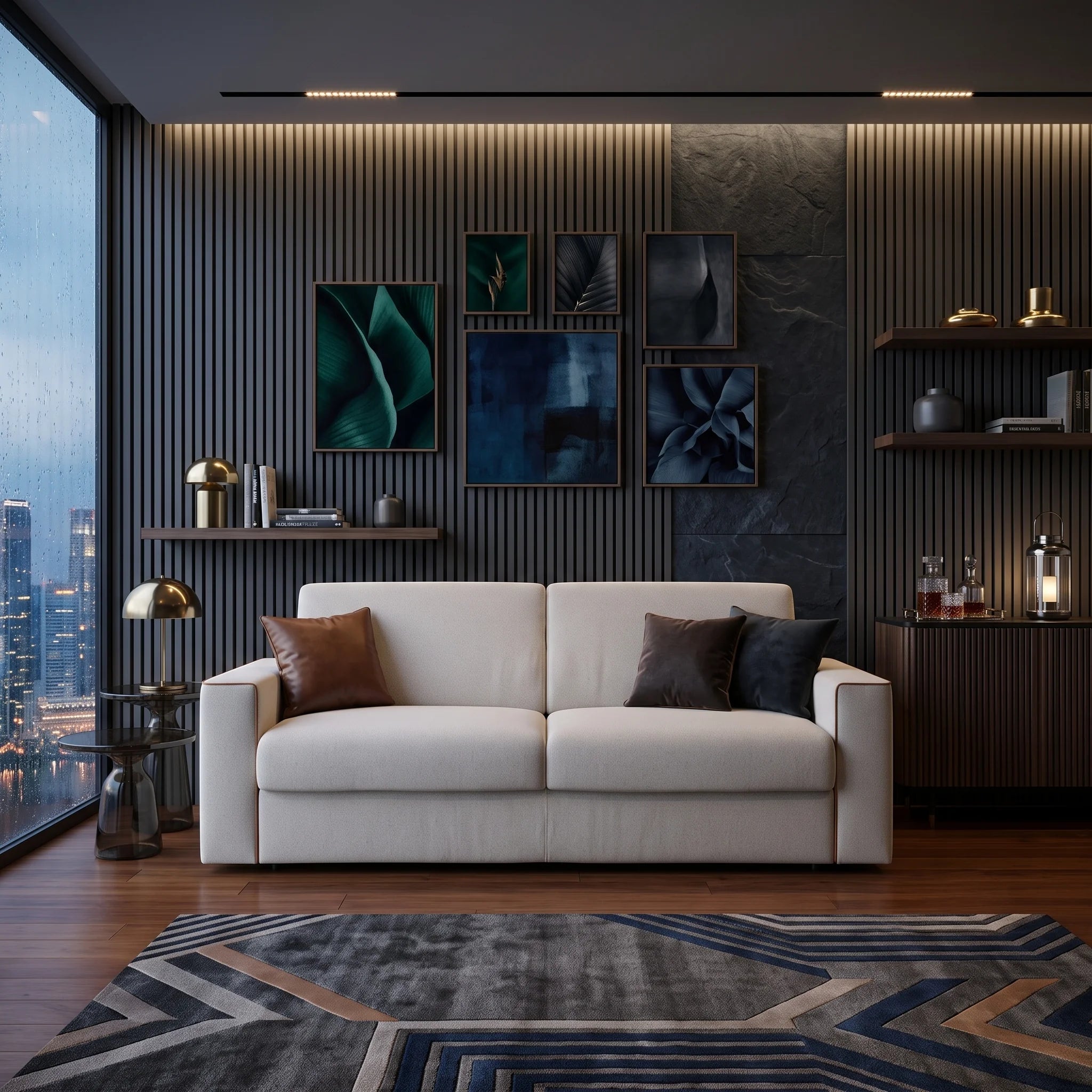 Sofa bed - Slumbersofa Enigma - Customisable Real Mattress Sofa Bed - Spaceman