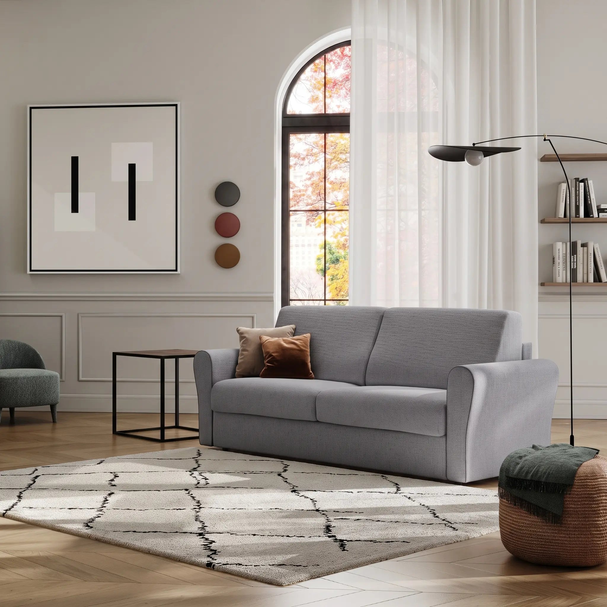 Sofa bed - Slumbersofa Enigma - Customisable Real Mattress Sofa Bed - Spaceman