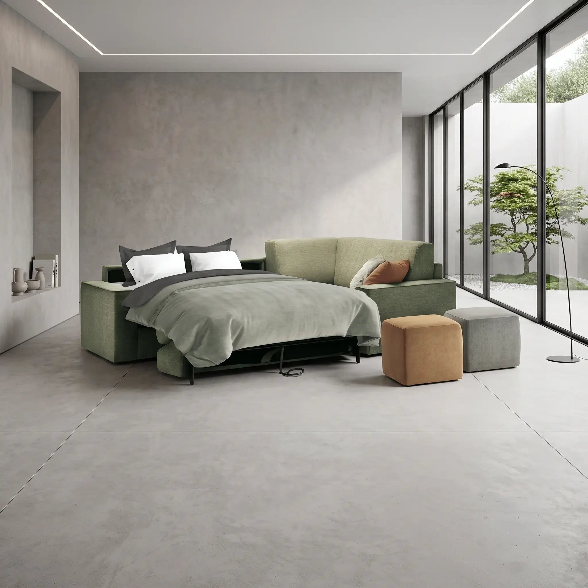Sofa bed - Slumbersofa Enigma - Customisable Real Mattress Sofa Bed - Spaceman