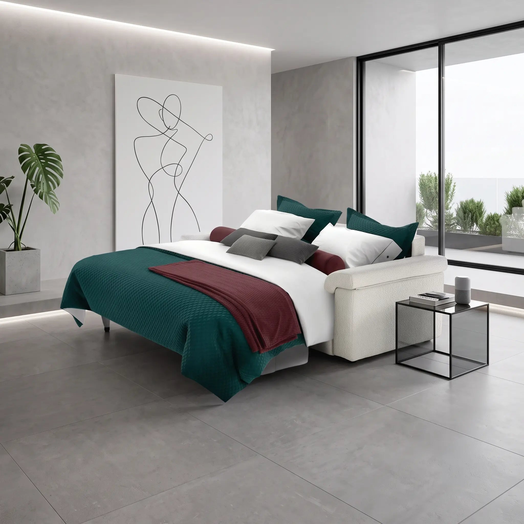 Sofa bed - Slumbersofa Enigma - Customisable Real Mattress Sofa Bed - Spaceman
